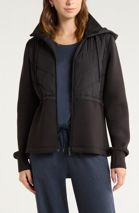 Quilted Scuba Knit Jacket