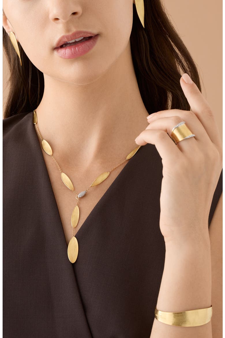 Lunaria Diamond Twist Necklace, Alternate, color, YELLOW/WHITE GOLD
