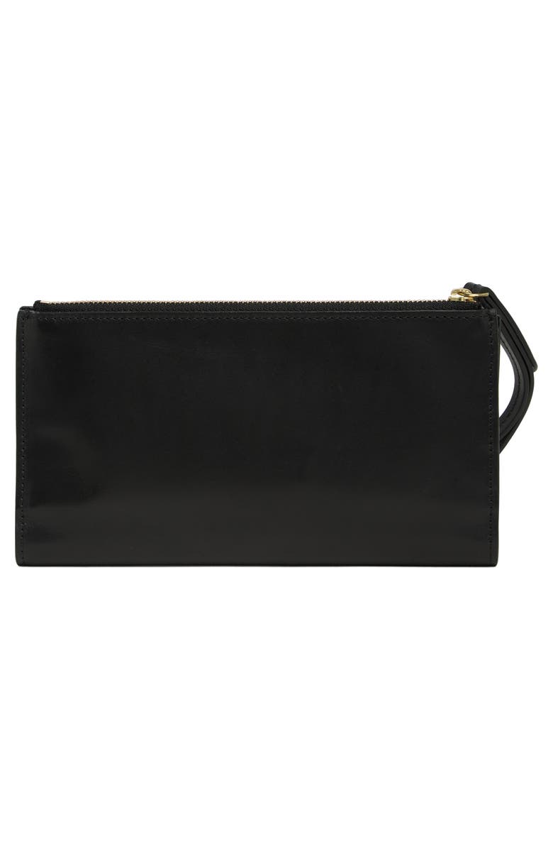 Shinola Leather Wallet with Wristlet Strap, Alternate, color,