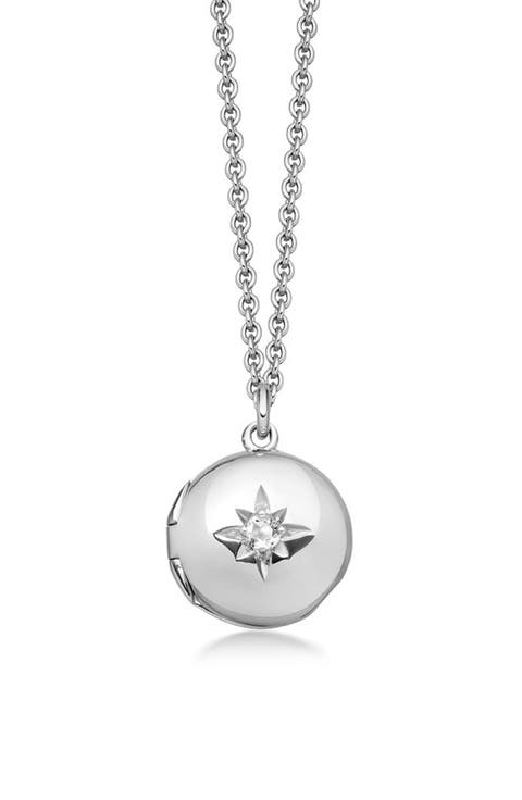 Sapphire Biography Locket Necklace