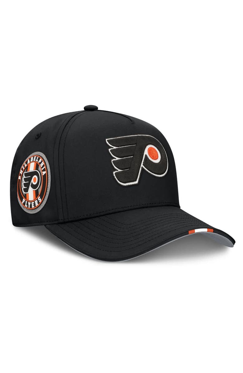 FANATICS Men's Fanatics Black Philadelphia Flyers 2025 NHL Draft Authentic Pro On-Stage Podium A-Frame Adjustable Hat, Main, color, 