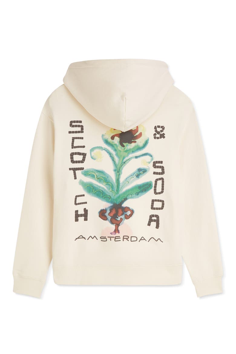 Graphic Cotton Hoodie, Alternate, color, EGGNOG