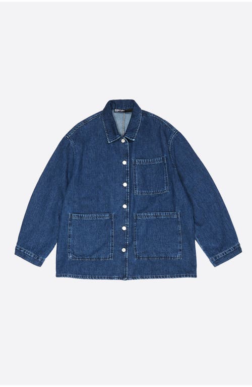 Bimba Y Lola Straight Denim Jacket In Blue