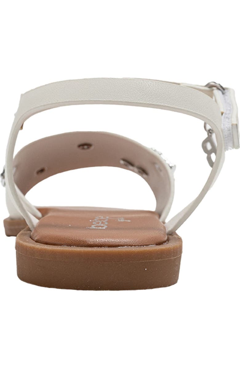 bebe Kids' Clement Sandal, Alternate, color, White
