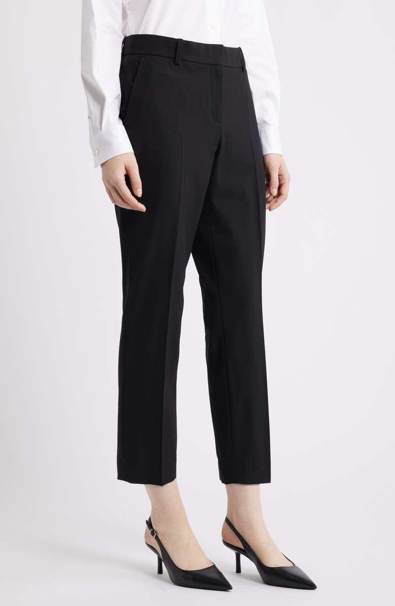 Theory Treeca 2 Crop Suit Pants, Alternate, color, Black
