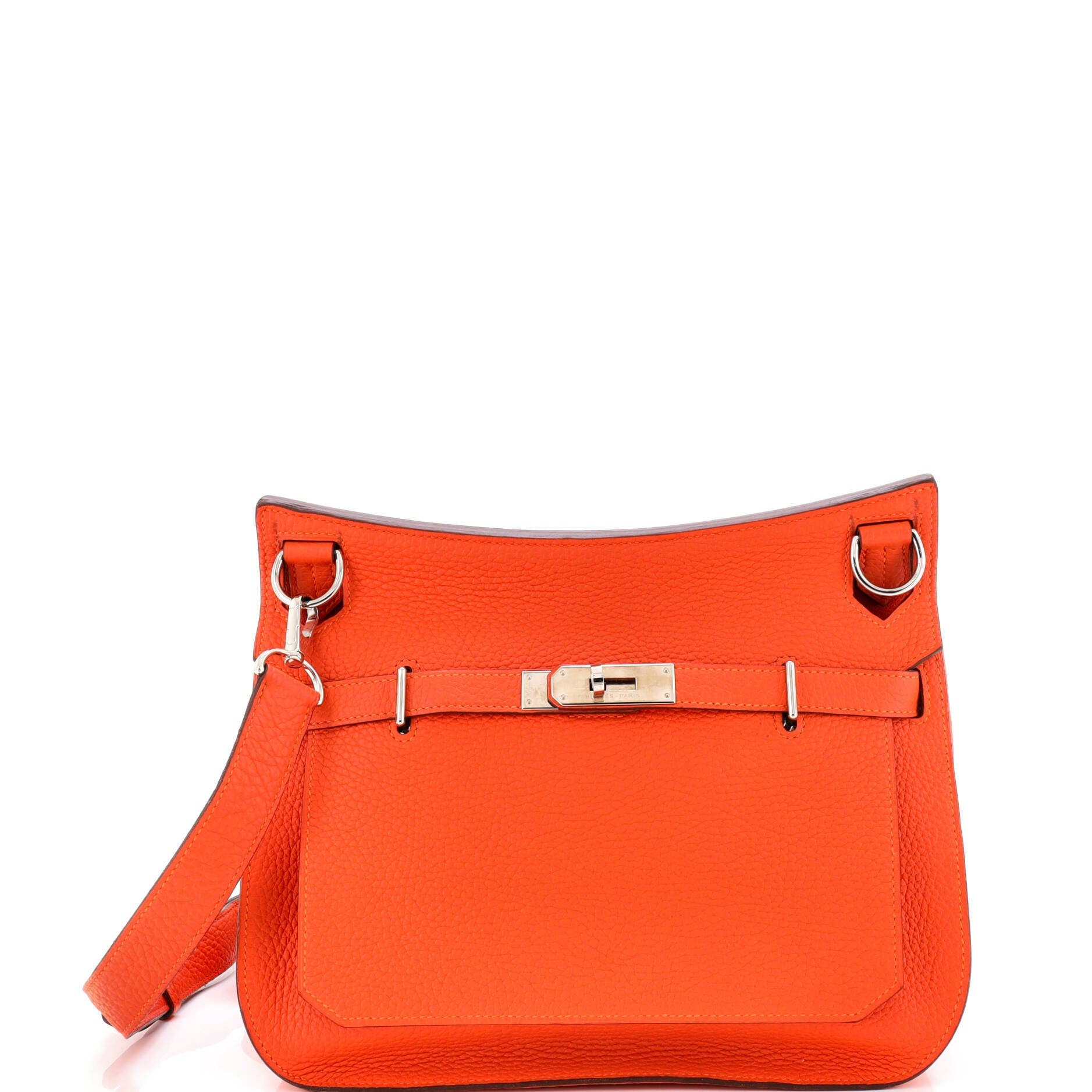 Pre-Owned Hermes Jypsiere Bag Clemence 28, Main, color, Feu