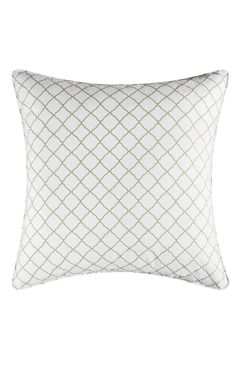 26" x 26" Clarissa Cotton Euro Sham - Machine Washable, Main, color, White