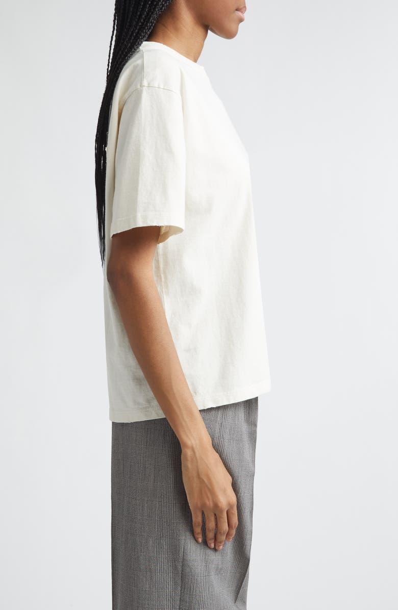 Golden Goose Gender Inclusive Star Embellished Distressed Graphic T-Shirt, Alternate, color, Artic Wolf