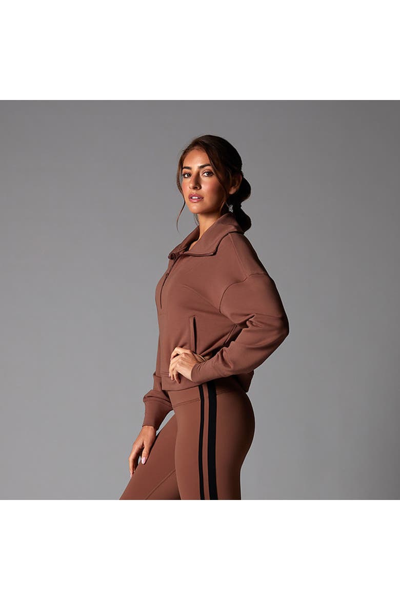 Everyday Cozy Half Zip Clove, Alternate, color, CLOVE
