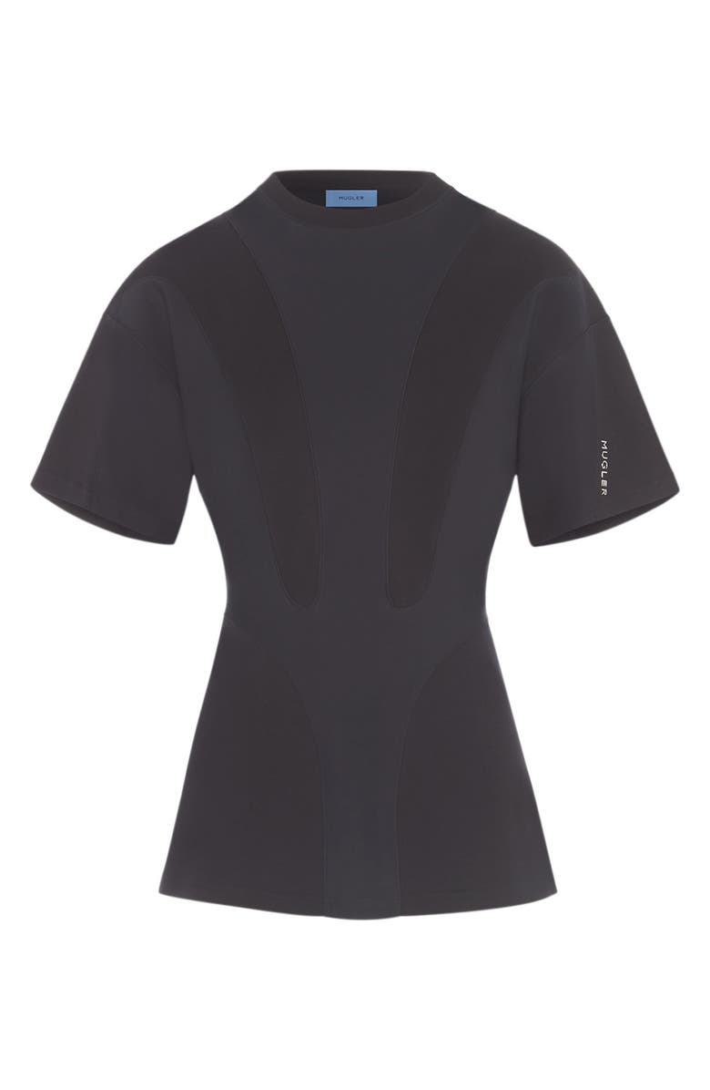 MUGLER Illusion Panel T-Shirt, Alternate, color,