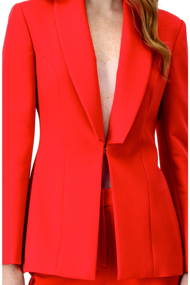 Blazer with Shawl Lapel, Alternate, color, Red