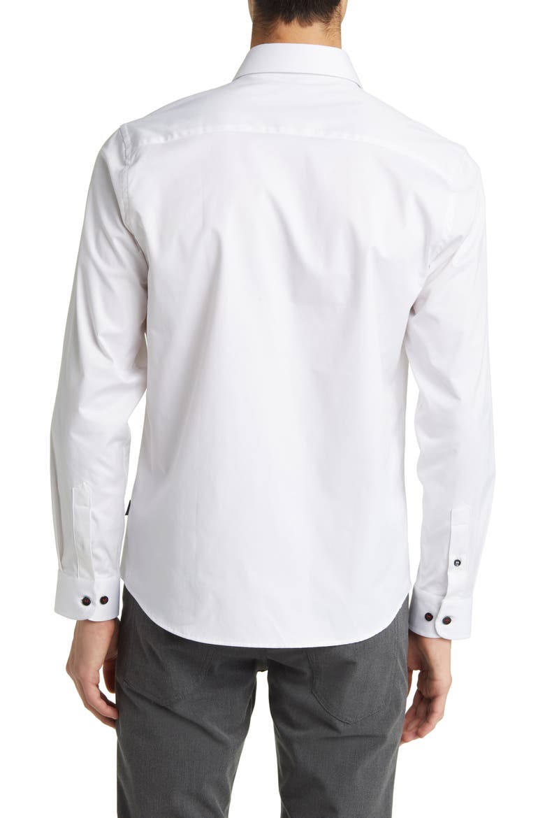 DRYTOUCH® Performance Sateen Button-Up Shirt, Alternate, color, WHITE
