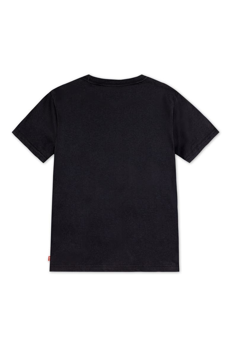 Kids' Speedy Pizza Graphic T-Shirt, Alternate, color, JET BLACK