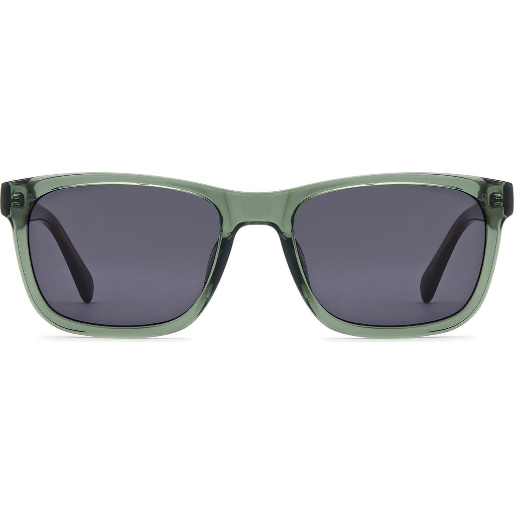 Fossil 56mm Rectangular Sunglasses In Green