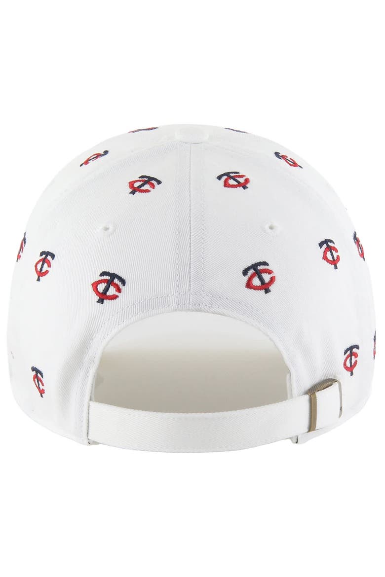Women's '47 White Minnesota Twins Confetti Clean Up Adjustable Hat, Alternate, color, White
