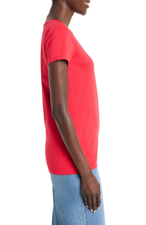 Nic + Zoe Nic+zoe Perfect Knit Crewneck T-shirt In Haute Red