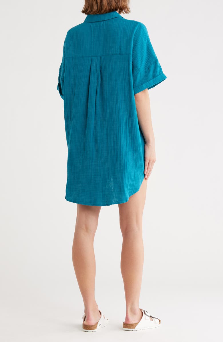 LSPACE Terrazo Cotton Cover-Up Tunic, Alternate, color, Mediterranean