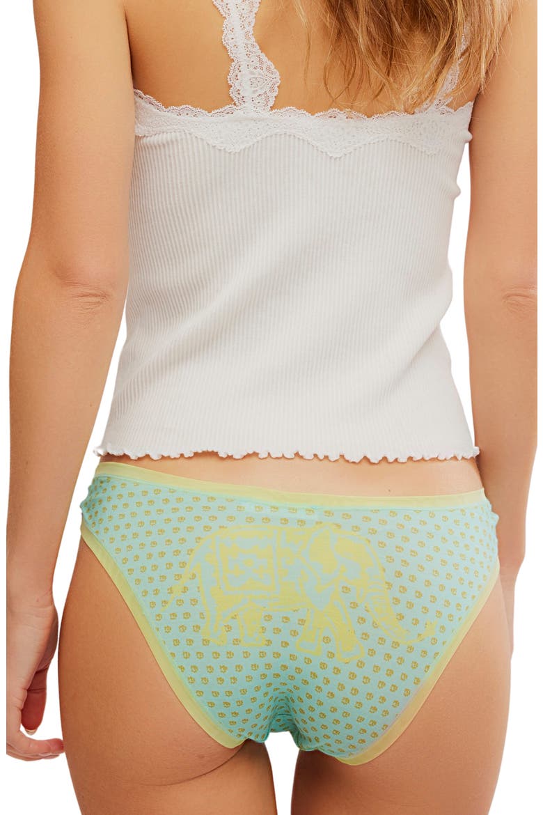 Cool & Collected Bikini Brief, Alternate, color, ELEPHANT COMBO