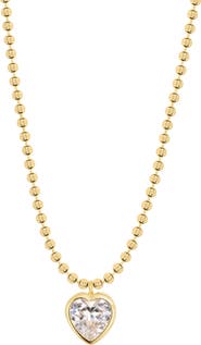 ATHRA LUXE Modern Muse Celeste Heart Pendant Necklace