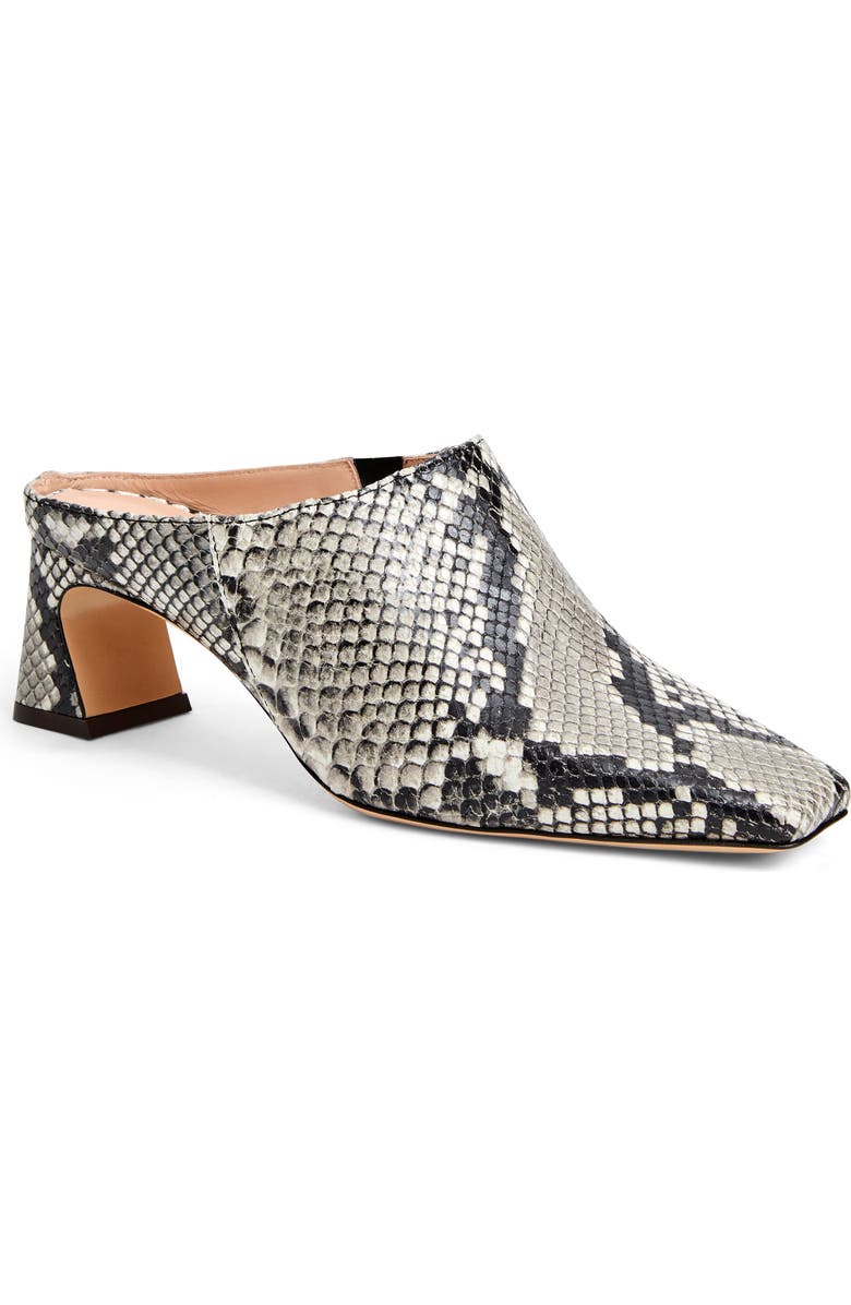 Bruno Magli Fran Mule, Main, color, Black/White Snake