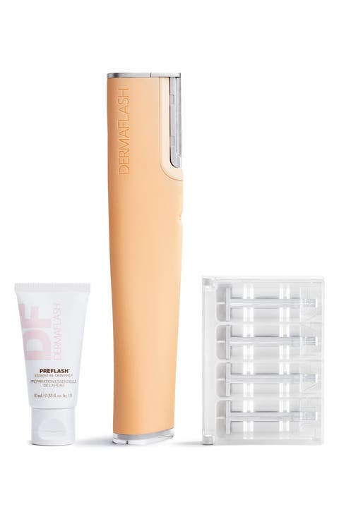 LUXE+ Anti-Aging Sonic Dermaplaning + Peach Fuzz Removal Set