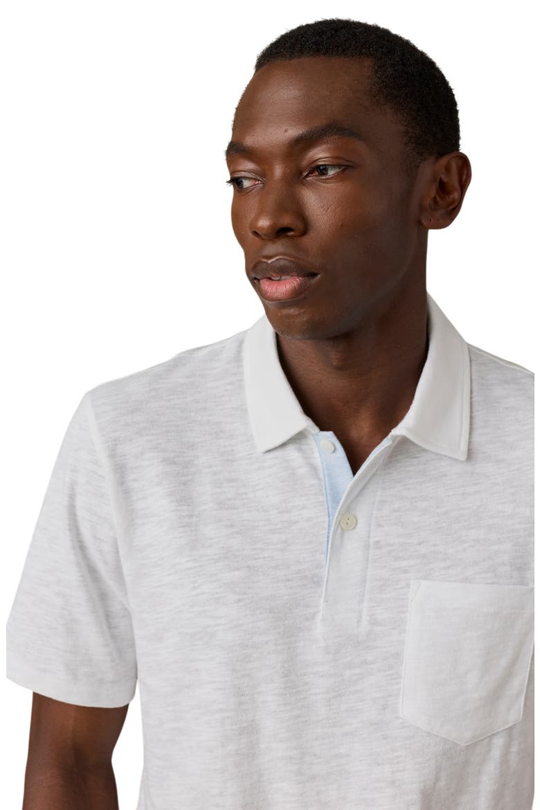 Breeze Burnout Pocket Polo, Alternate, color, WHITE