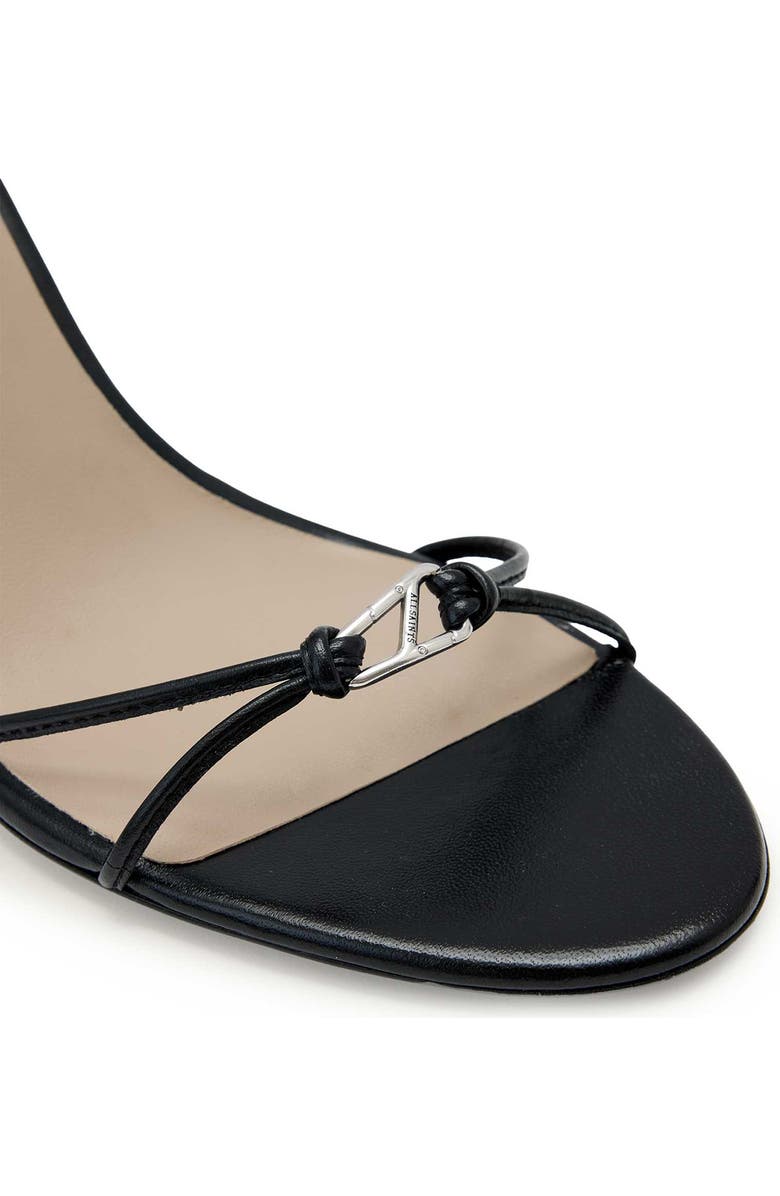 AllSaints Ali Ankle Wrap Sandal, Alternate, color, Black