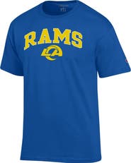 Champion Men's Champion Royal Los Angeles Rams Arch Over Logo T-Shirt