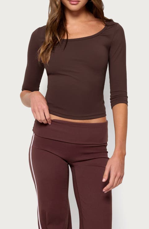 Desi Three-Quarter-Sleeve Top