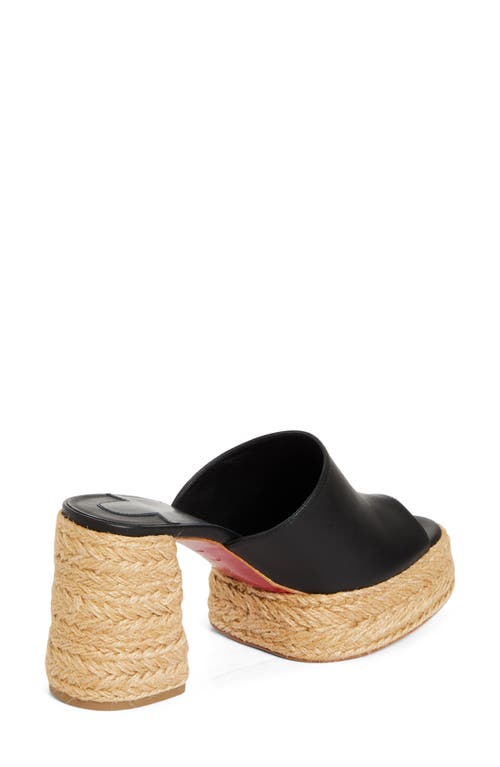 Christian Louboutin Calakala 85mm Leather Platform Mules