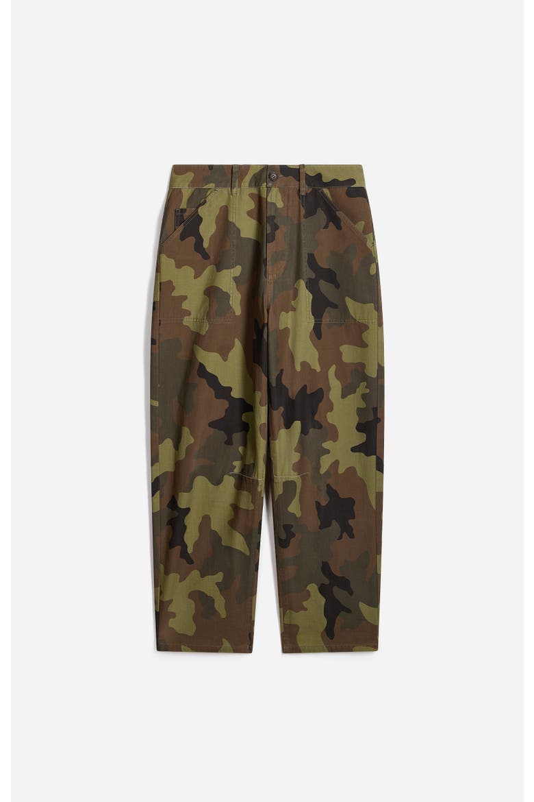 Cargo Wide Leg Trousers, Alternate, color, Militaire