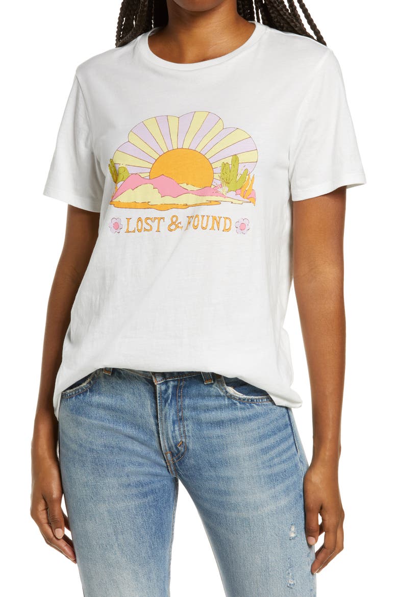 Found Classic Graphic Tee, Main, color, IVORY