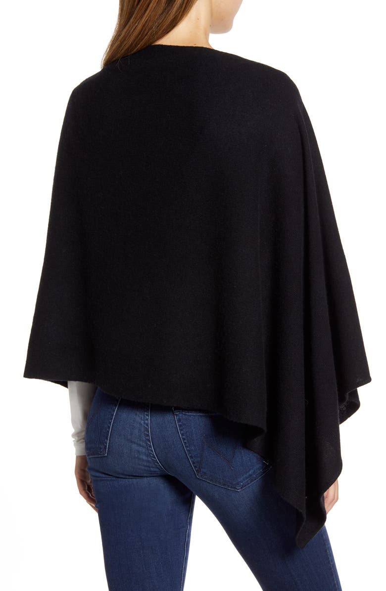 Halogen<sup>®</sup> Wool & Cashmere Asymmetrical Poncho, Alternate, color, 