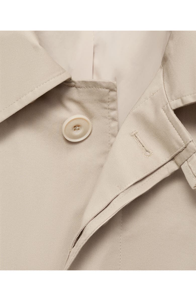 MANGO Classic Water Repellent Trench Coat, Alternate, color, Beige