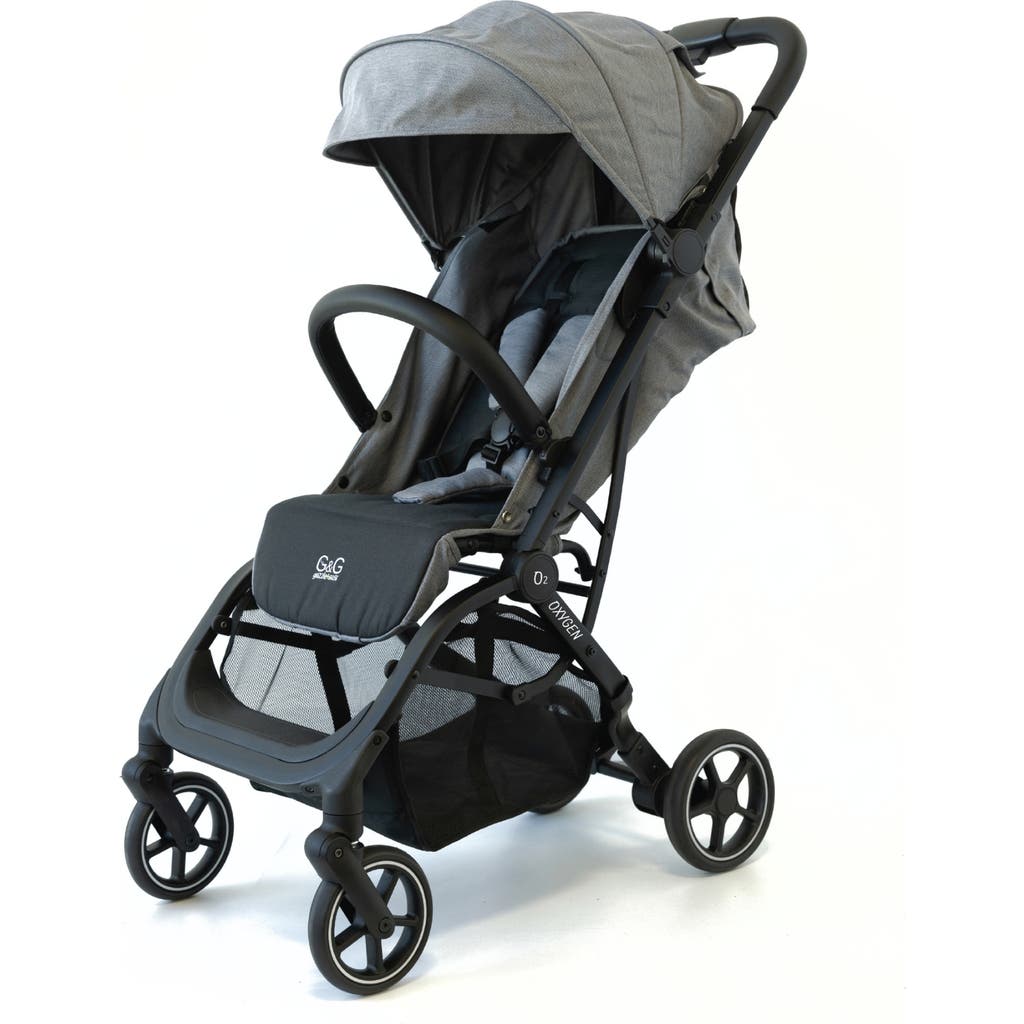 Guzzie and Guss Oxygen v2 Lightweight Stroller, Compact, One-Hand Fold Travel Stroller for Newborn to Toddler in Platinum  product