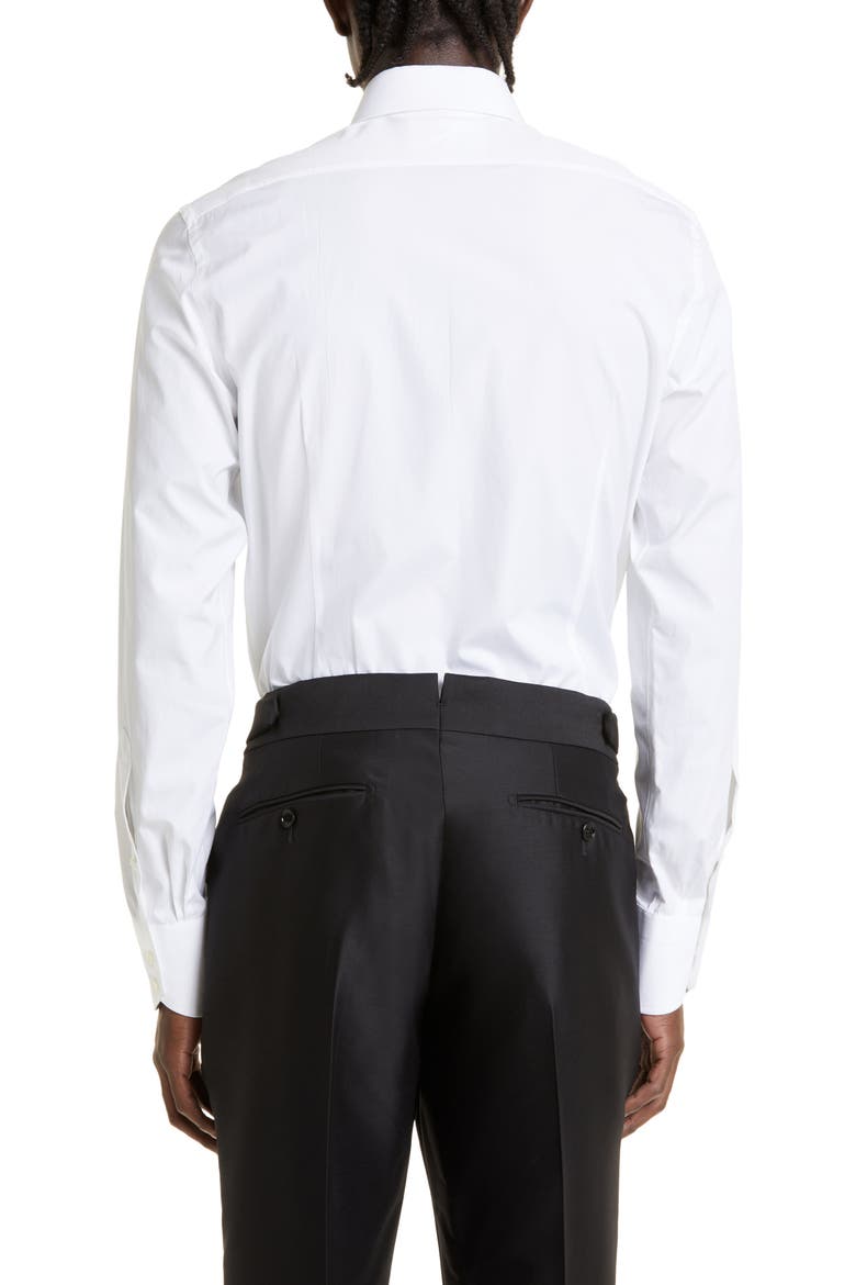 Slim Fit Poplin Button-Up Shirt, Alternate, color, OPTICAL WHITE