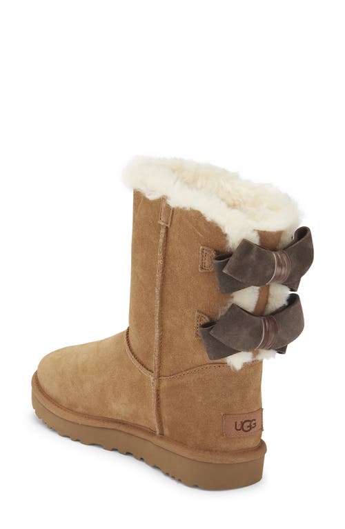 Ugg ® Bailey Bow Genuine Shearling Boot In Brown