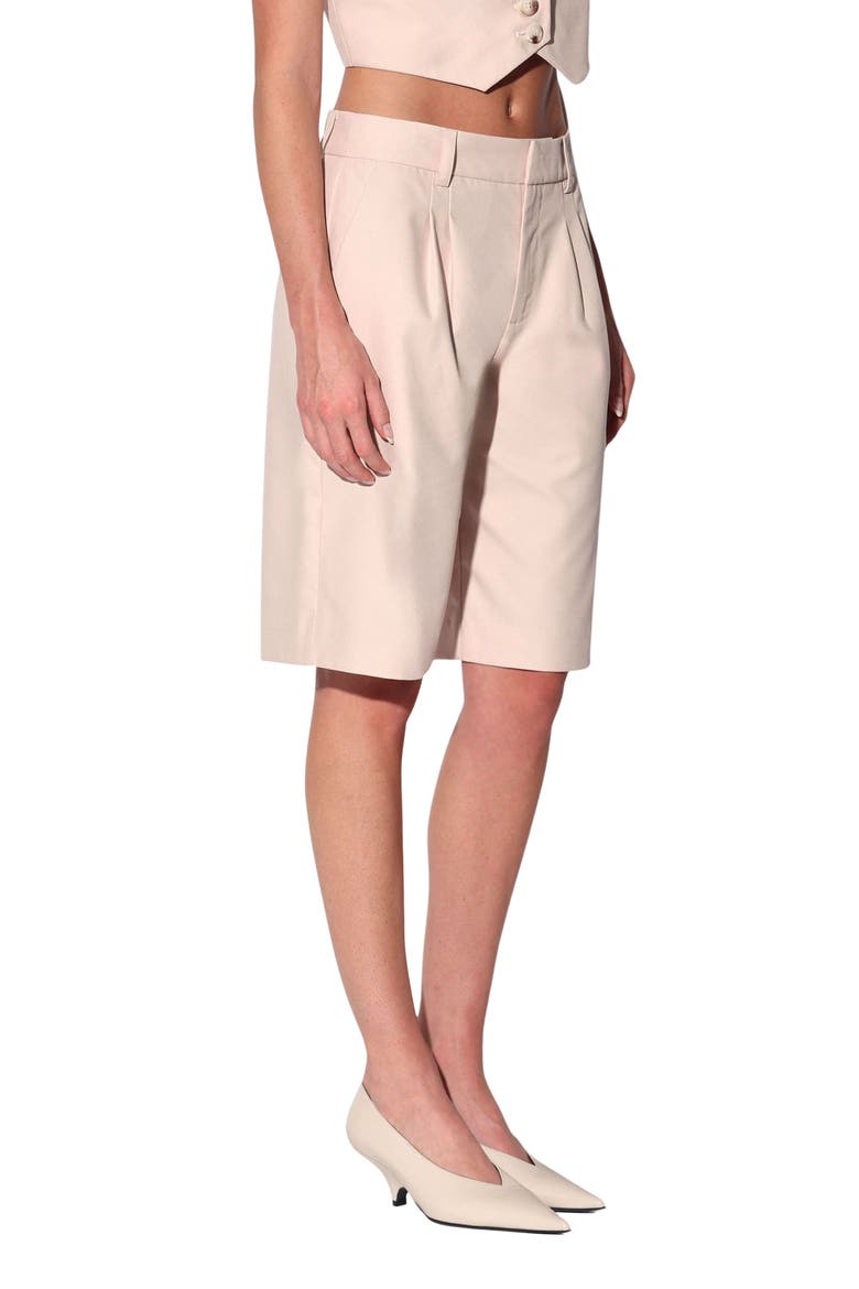 Eric High Waist Pleated Shorts, Alternate, color, ROSE QUARTZ