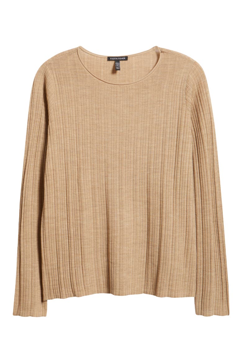 Merino Wool Sweater, Alternate, color, BISCUIT
