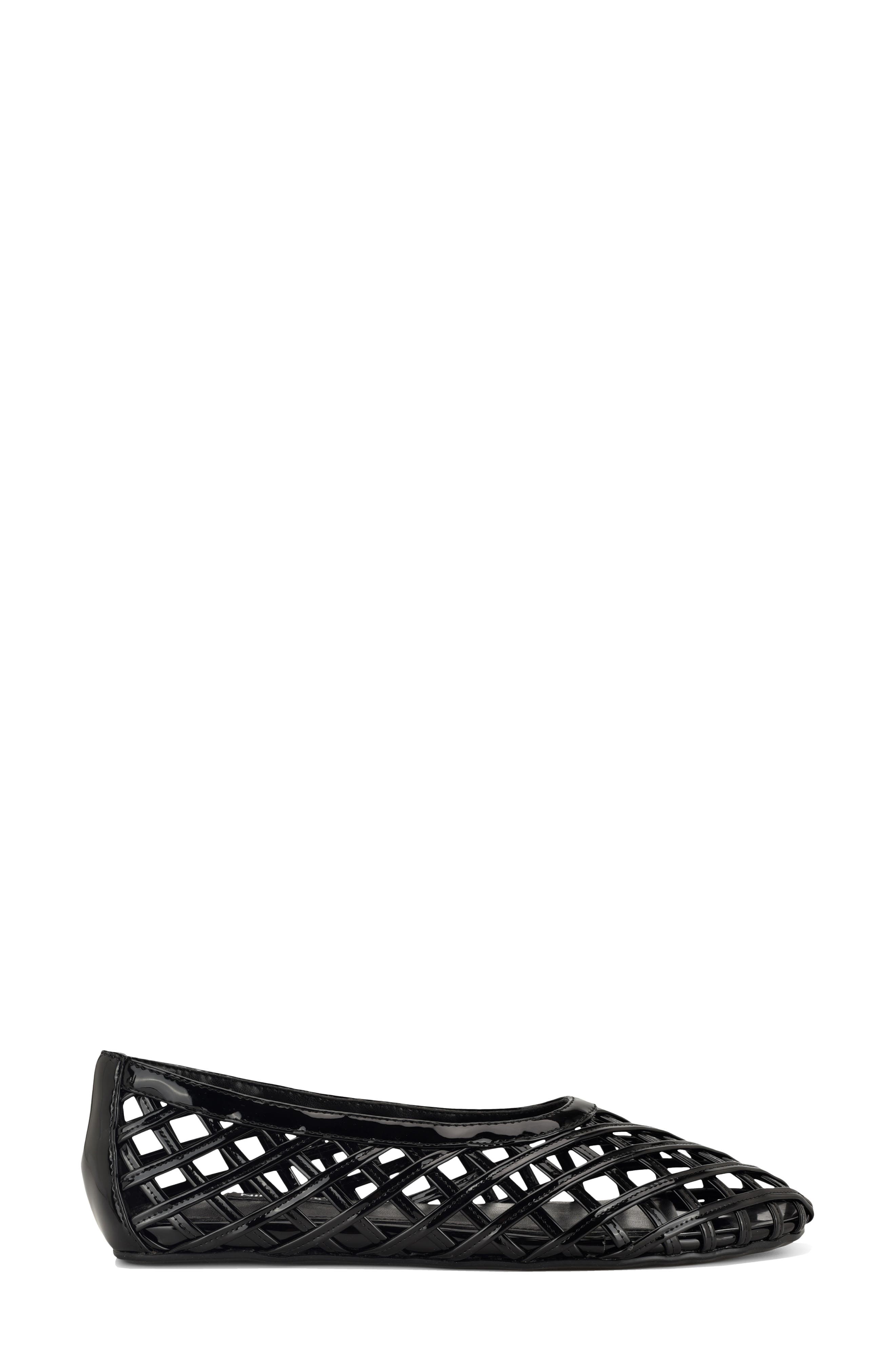 Nine West Dippy Woven Flat, Alternate, color, Black