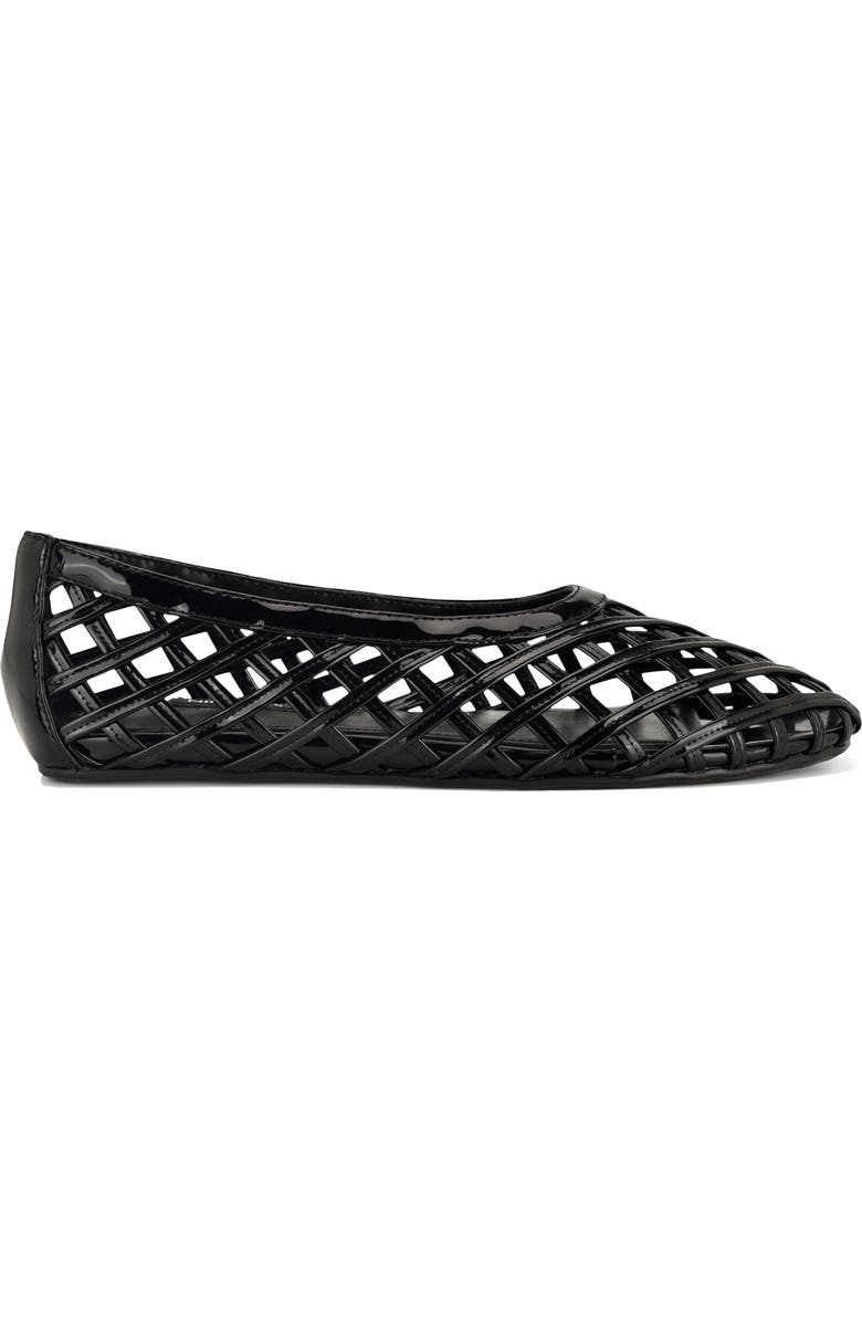 Nine West Dippy Woven Flat, Alternate, color, Black