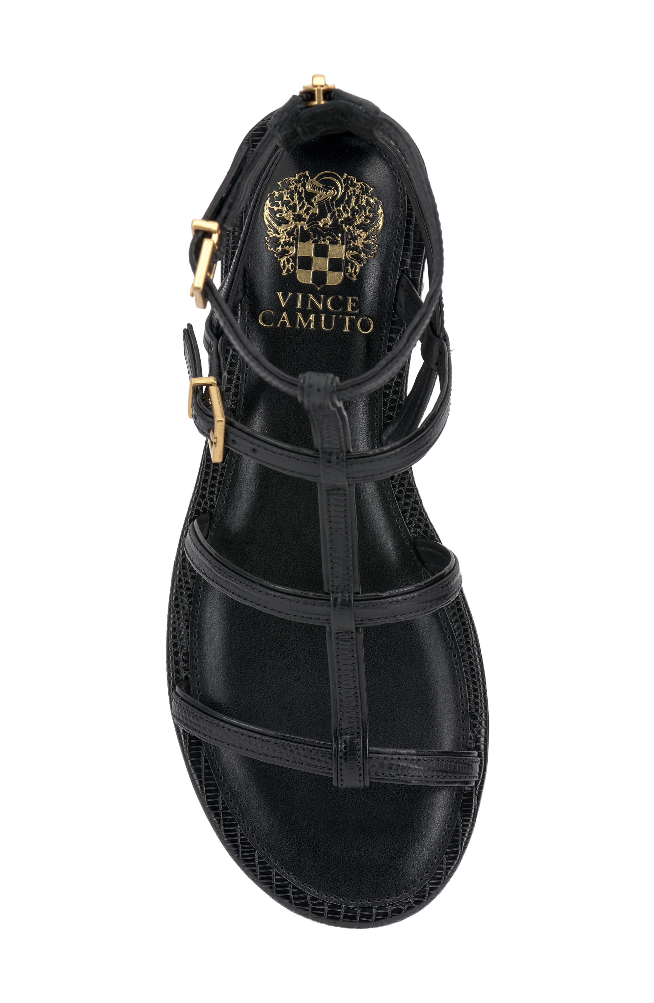 Vince Camuto Luane Strappy Sandal, Alternate, color, Black