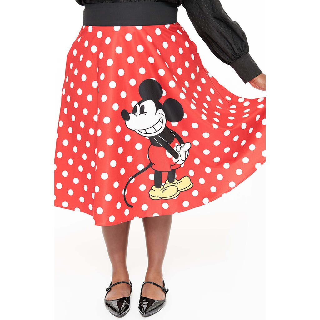 UNIQUE VINTAGE UNIQUE VINTAGE PLUS SIZE RETRO STYLE HIGH WAIST VIVIEN SWING SKIRT