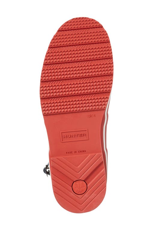 Hunter 'original Short' Wedge Rain Boot In Red