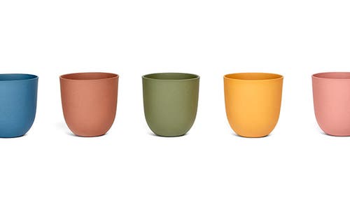 Commune Set Of 5 Assorted Ceramic Tumblers In Multi
