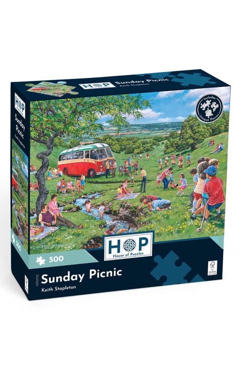 Sunday Picnic 500-Piece Jigsaw Puzzle