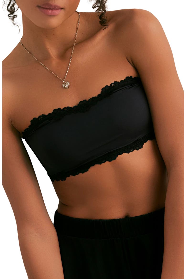Charlie Bandeau Bra, Main, color, BLACK