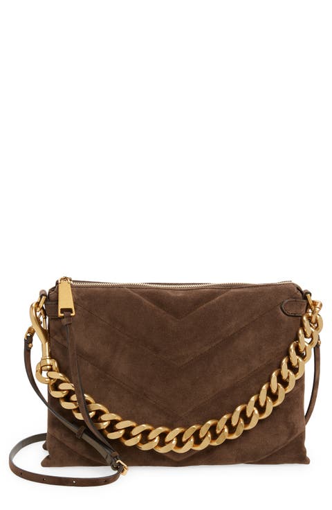 Edie Maxi Leather Crossbody Bag