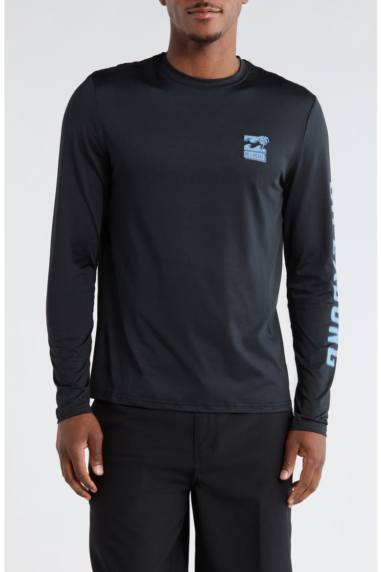 Looper Long Sleeve Sun T-Shirt, Main, color, BLACK