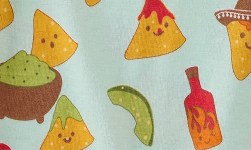 Butterblu Kids' Zen Print Fitted Organic Cotton Two-piece Pajamas In Multi